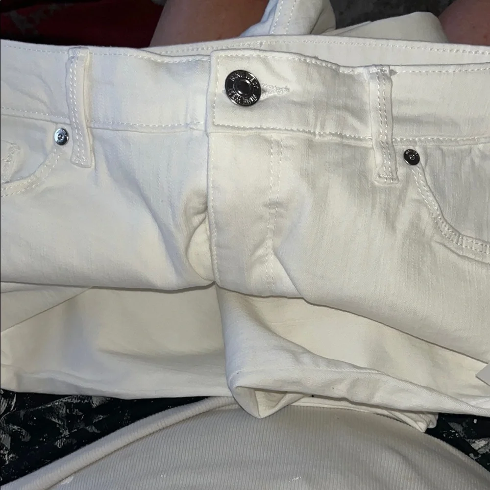 Nine West Gramercy Women's White Ankle Crop Jeans - Picture 3 of 5